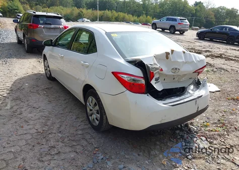 2014 Toyota Corolla Le z USA, uszkodzony, nr VIN 2T1BURHE5EC168425